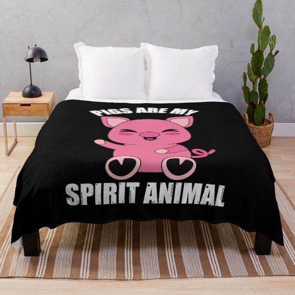 Item preview, Pigs are my spirit animal #Whitetext designed and sold by Happy-PrintZ.