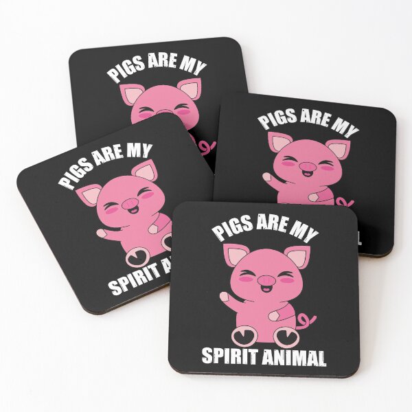 Item preview, Pigs are my spirit animal #Whitetext designed and sold by Happy-PrintZ.