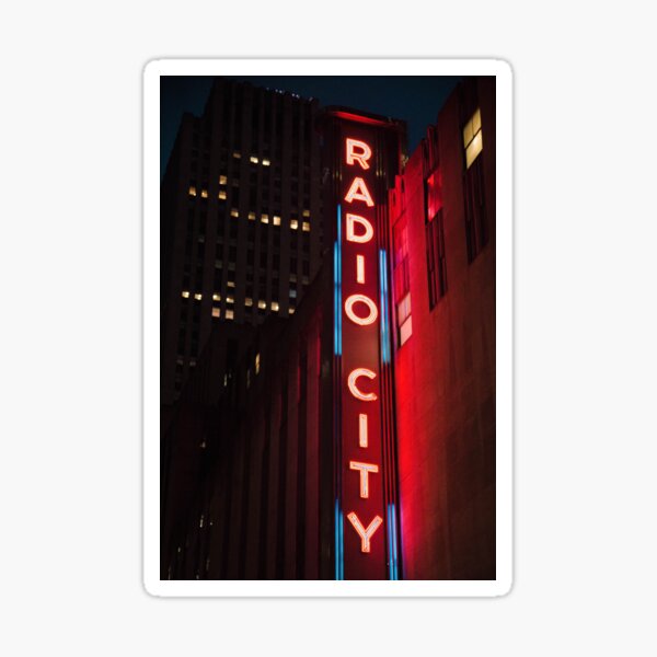 Item preview, Neon Glow | Radio City Music Hall designed and sold by kamaroJPG.