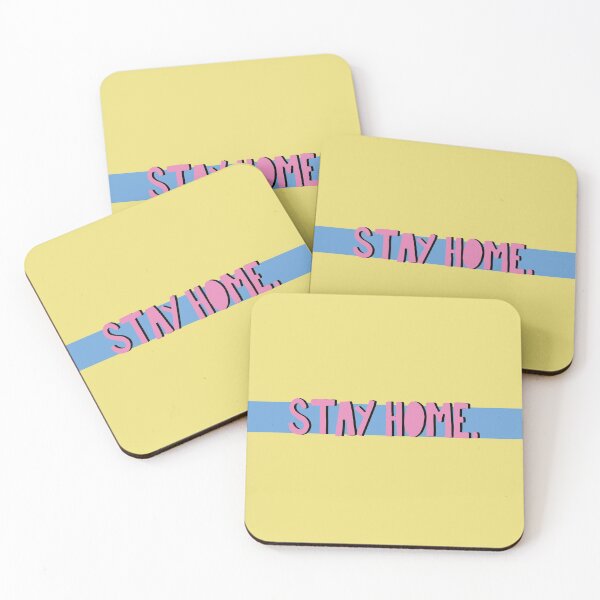 Item preview, STAY HOME. (yellow) designed and sold by anniemarge.