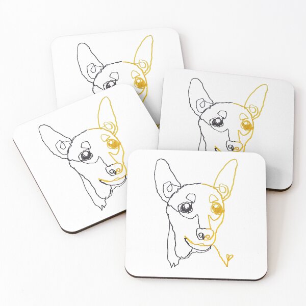 Item preview, Mini pincher ambidextrous line drawing designed and sold by orangerinka.