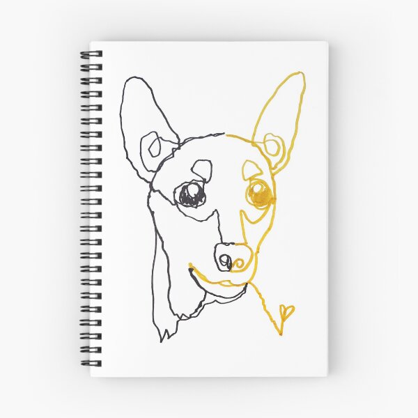Item preview, Mini pincher ambidextrous line drawing designed and sold by orangerinka.