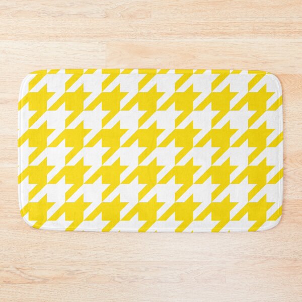 Item preview, Yellow and White Houndstooth Large designed and sold by Feeling Artsy.