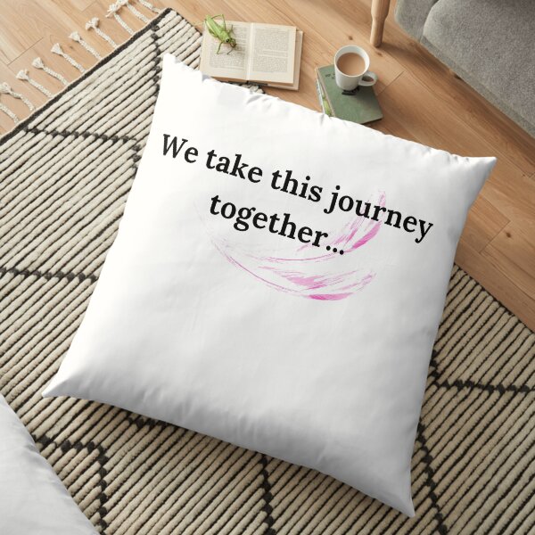 We take this journey together. Floor Pillow