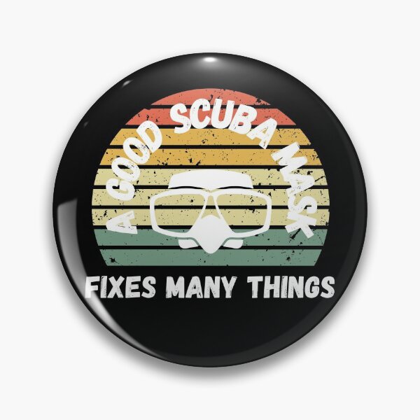 Item preview, A Good Scuba Mask Fixes Many Things designed and sold by StudioAquaLumos.