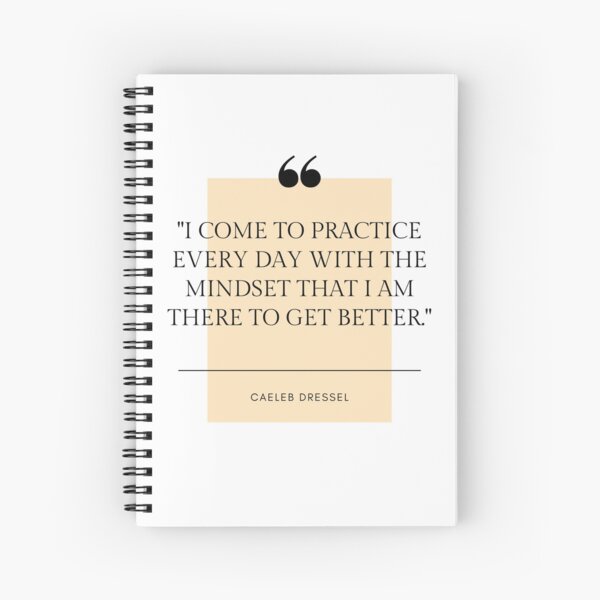 Caeleb Dressel Quote Spiral Notebook
