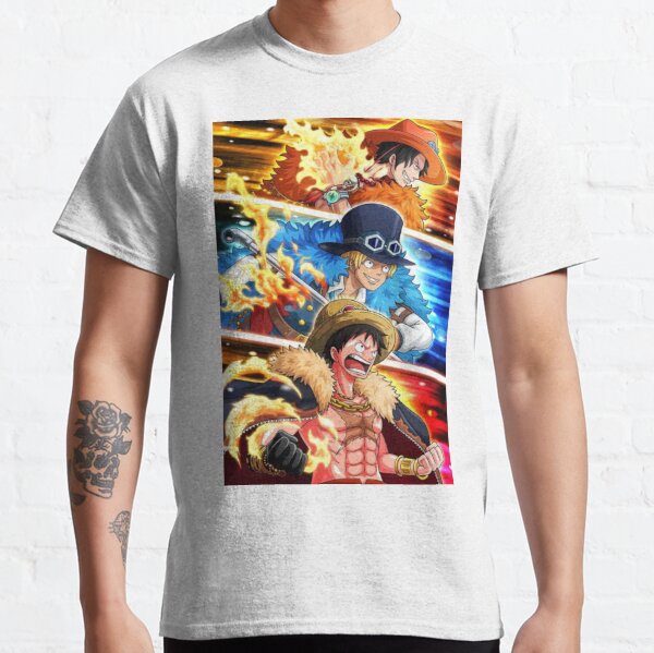 ASCE TATTOO Ace Sabo Luffy Whitebeard Unisex Heavy Cotton 