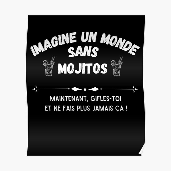 Posters Sur Le Theme Mojito Redbubble