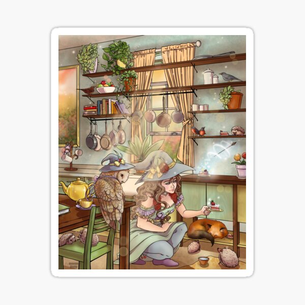 Kitchen Witch Sticker