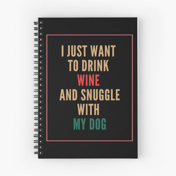 Aperçu de l'œuvre Femmes je veux juste boire du vin et se blottir avec mon chien T-shirt Funny Lover Tee créée et vendue par elephxstudio.