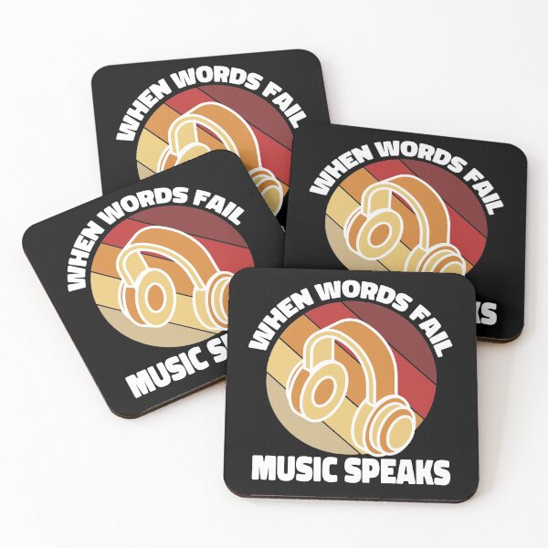 Item preview, When Words Fail Music Speaks designed and sold by ColoredRatio.