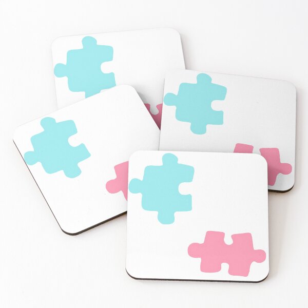 Item preview, blue & pink puzzle pieces designed and sold by emilybujos.