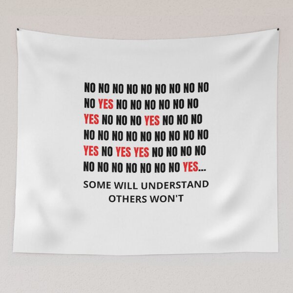 Item preview, NO NO NO YES designed and sold by Wise-Words-4U.