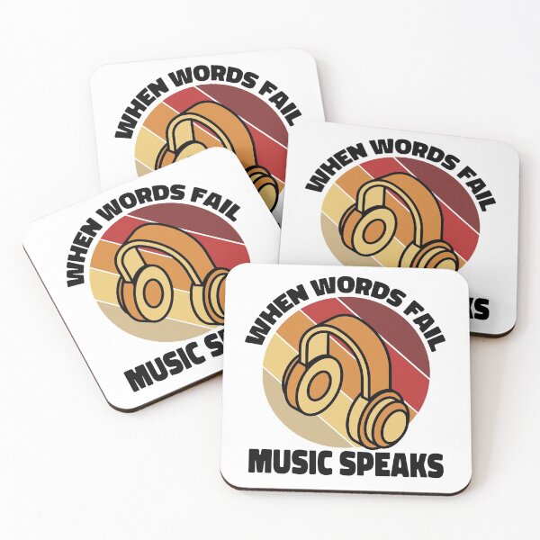 Item preview, When Words Fail Music Speaks designed and sold by ColoredRatio.