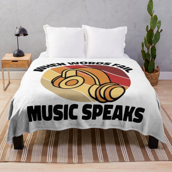 Item preview, When Words Fail Music Speaks designed and sold by ColoredRatio.