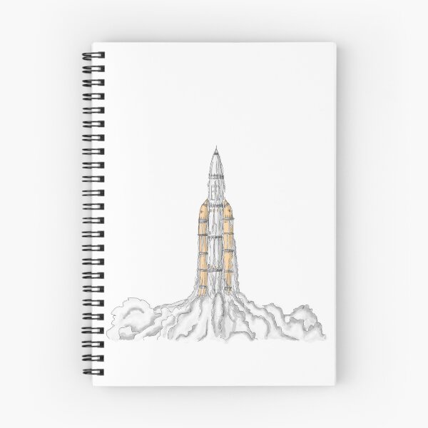 Item preview, rocket taking off illustration designed and sold by Steph6767.