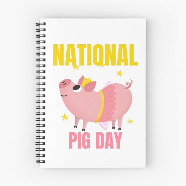 Item preview, National Pig Day Happy Pig for Pig Lovers Pink Stars Oink Cute Pigs designed and sold by KLINESTORE.