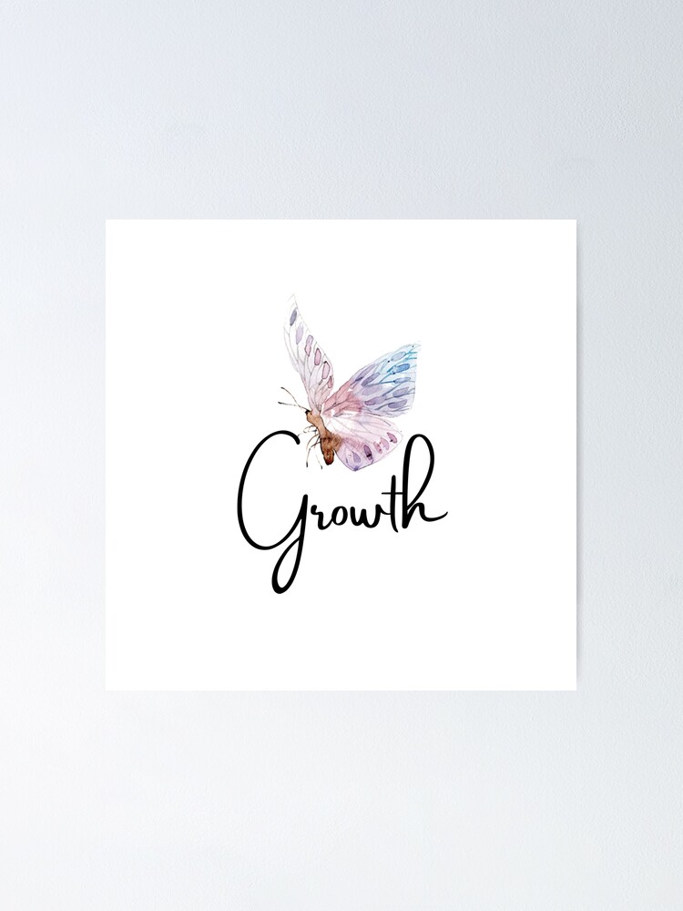 Thumbnail 1 of 3, Poster, Growth Butterfly designed and sold by MiracleCreator.