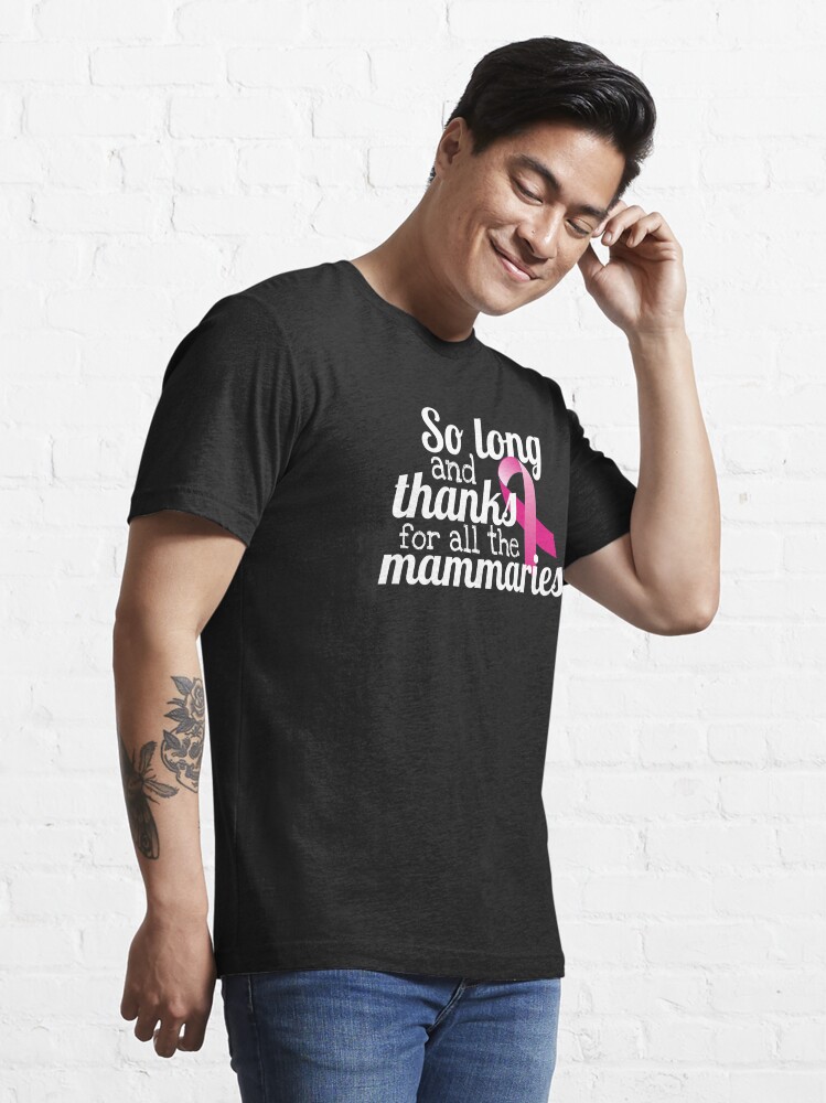 Breast Cancer Survivor Remission Pun Radical Double Mastectomy Gift For  Women | Essential T-Shirt