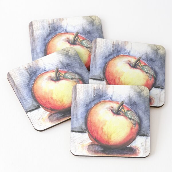 Item preview, Crunchy apple watercolor designed and sold by paintinkpenguin.