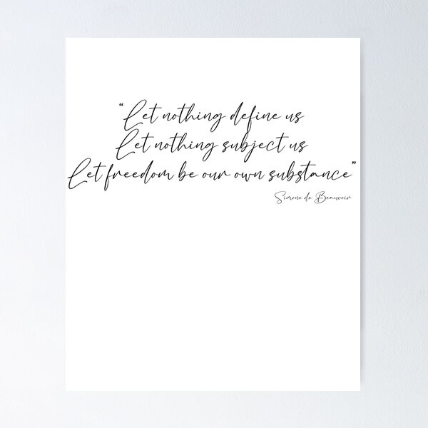 Item preview, Simone de Beauvoir Poem designed and sold by NiceShirtY.