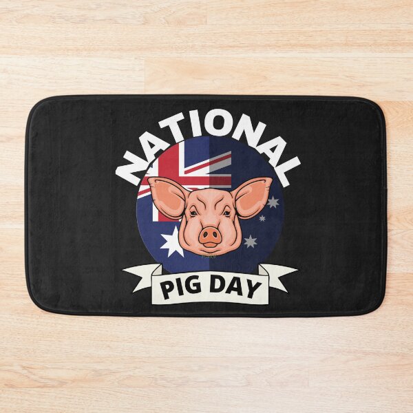 Item preview, NATIONAL PIG DAY, AUSTRALIAN FLAG, PIG FARMER,  designed and sold by R B Chrystal.