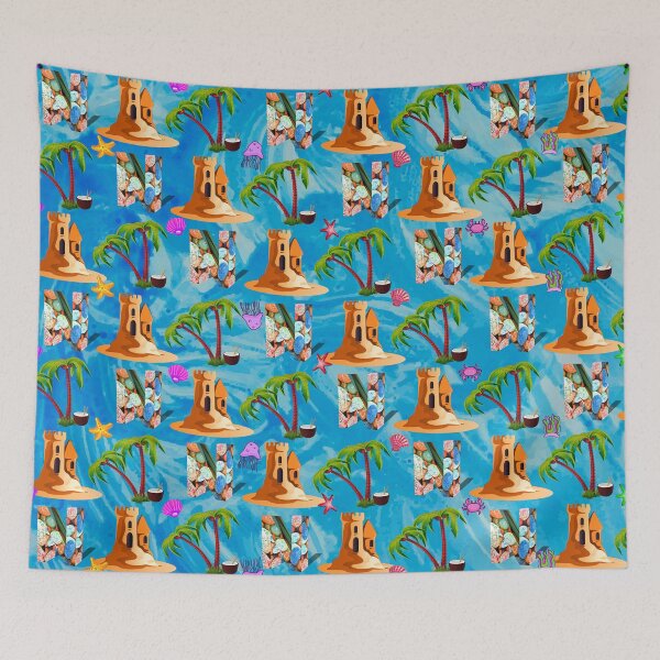 Item preview, Letter N with Sea pattern designed and sold by MoSaid.