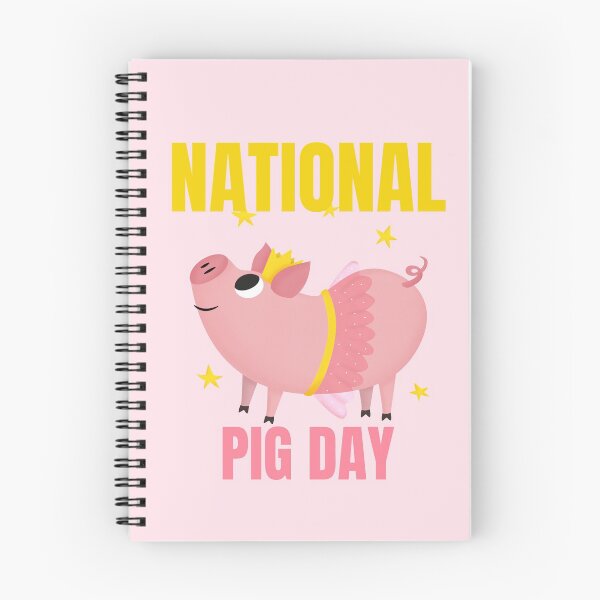 Item preview, National Pig Day Happy Pig for Pig Lovers Pink Stars Oink Cute Pigs designed and sold by KLINESTORE.