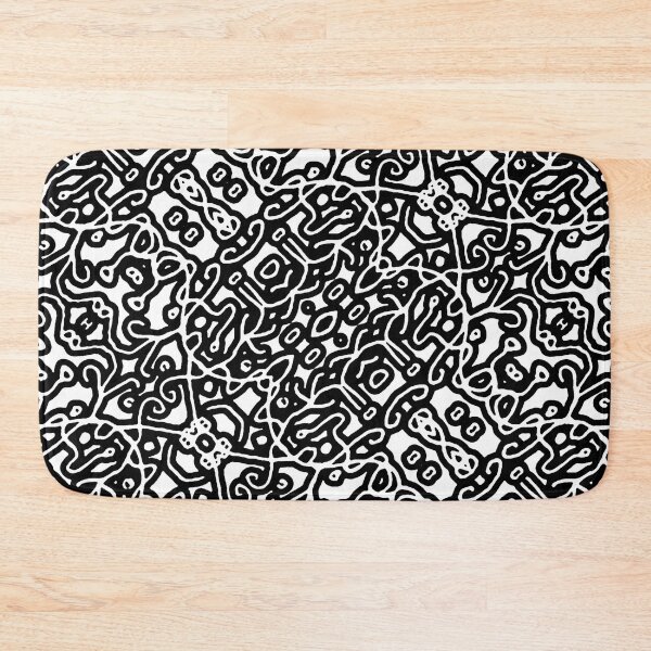 Item preview, Ethnic Black and White Pattern designed and sold by DFLC Prints.