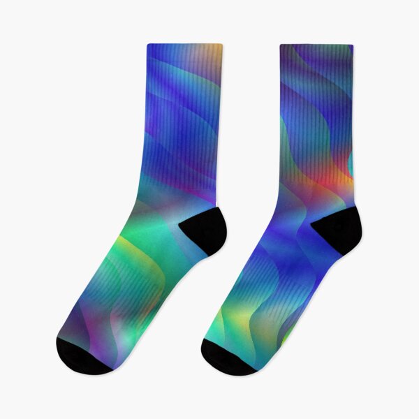Item preview, Rainbow Waves Abstract Background designed and sold by sarughhh.