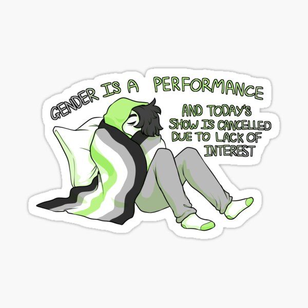 Artikel-Vorschau von GENDER IST EIN STORNIERTER PERFORMANCE AGENDER PRIDE, designt und verkauft von galaxia-prince.