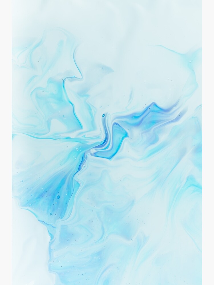 Marble Baby Blue Poster