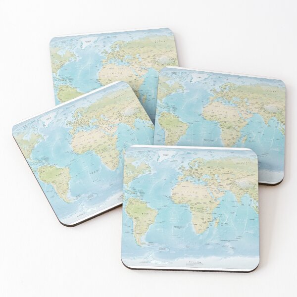 Item preview, Map of the World - Earth designed and sold by redoARTstore.