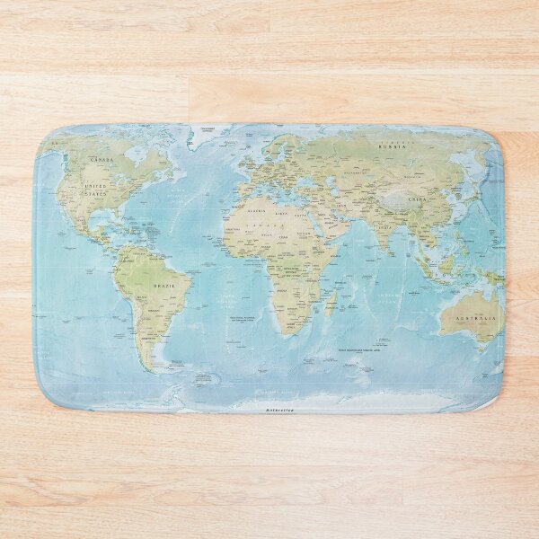 Item preview, Map of the World - Earth designed and sold by redoARTstore.