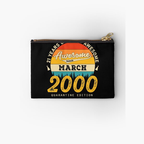 Item preview, 21 Years of Being Awesome Since 2000 March designed and sold by TrendingTees4u.