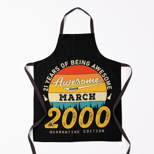 Item preview, 21 Years of Being Awesome Since 2000 March designed and sold by TrendingTees4u.