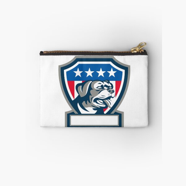 Item preview, Rottweiler Guard Dog USA Flag Crest Retro designed and sold by patrimonio.