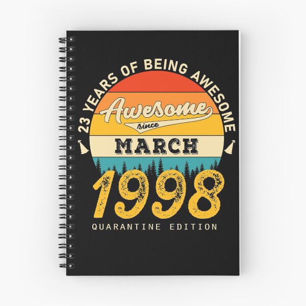 Item preview, 23 Years of Being Awesome Since 1998 March designed and sold by TrendingTees4u.