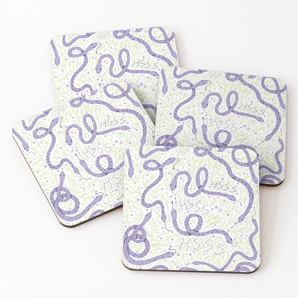 Item preview, Pastel purple snakes designed and sold by MyYellowBird.