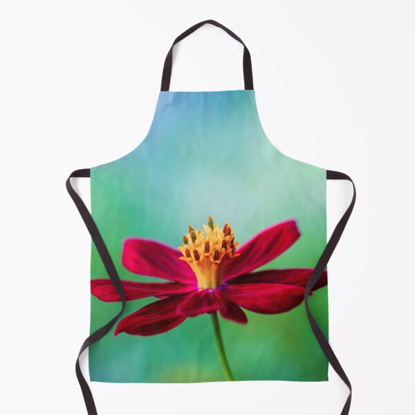Item preview, red Cosmea flower in a minimalist design designed and sold by Nicole Bleck.