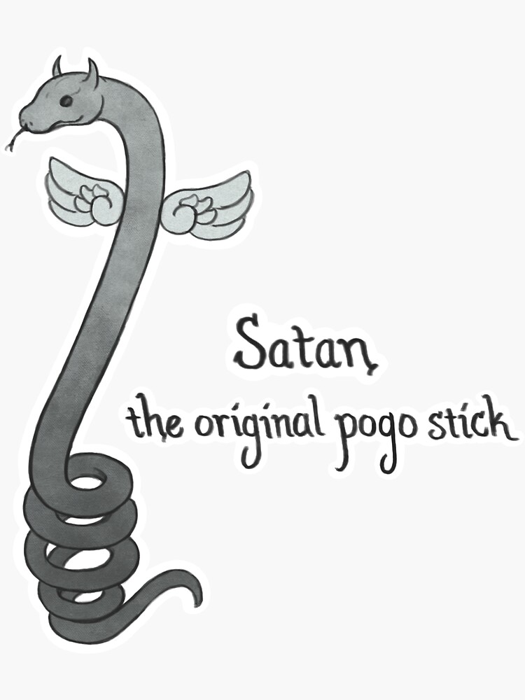 The Original Pogo Stick Sticker for Sale by sanctaseraphina