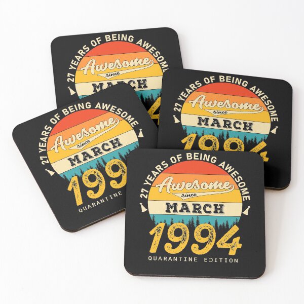Item preview, 27 Years of Being Awesome Since 1994 March designed and sold by TrendingTees4u.