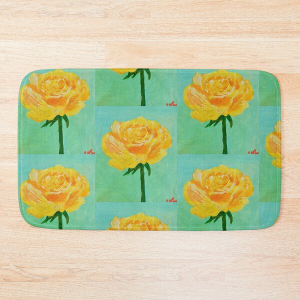 Item preview, yellow rose painting designed and sold by Fiveladiesart.