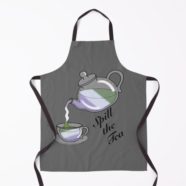 Item preview, Spill the tea Genderqueer Flag designed and sold by NerdyCupcake559.