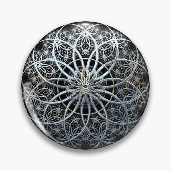 Item preview, Chrome Mandala Spiro Fractal designed and sold by BoundedChaos.