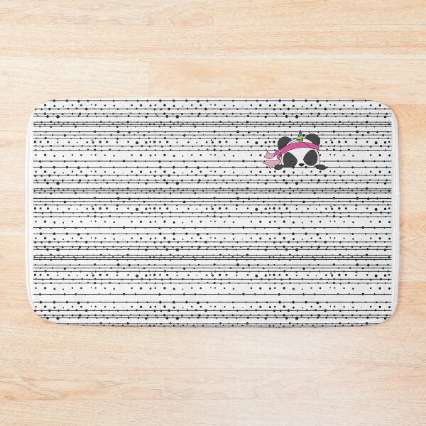 Item preview, panda unicorn in stripes designed and sold by fairytaleink.