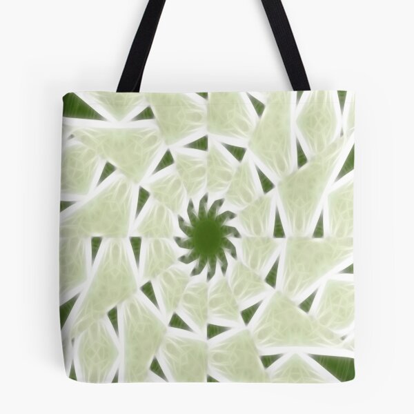Item preview, Green White Kaleidoscope Art 2 designed and sold by TravelPhotoArt.