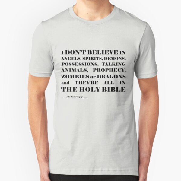 All in the Holy Bible wb Slim Fit T-Shirt