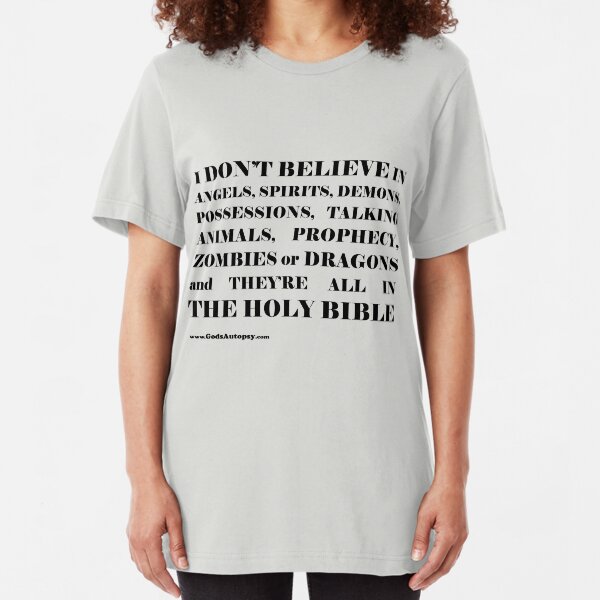 All in the Holy Bible wb Slim Fit T-Shirt