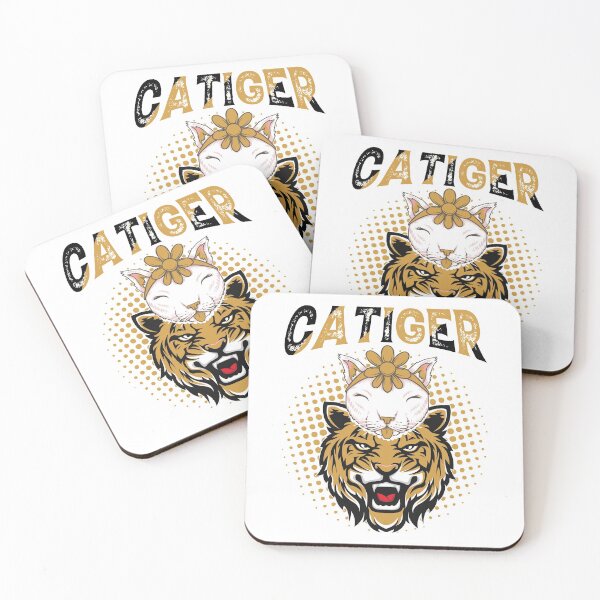 Artikelvorschau, Lustige Katze gegen Tiger entworfen und verkauft von YAHIA-14.